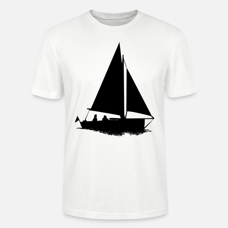 Segelboot - Stanley/Stella Unisex Bio-T-Shirt CRAFTER - Weiß