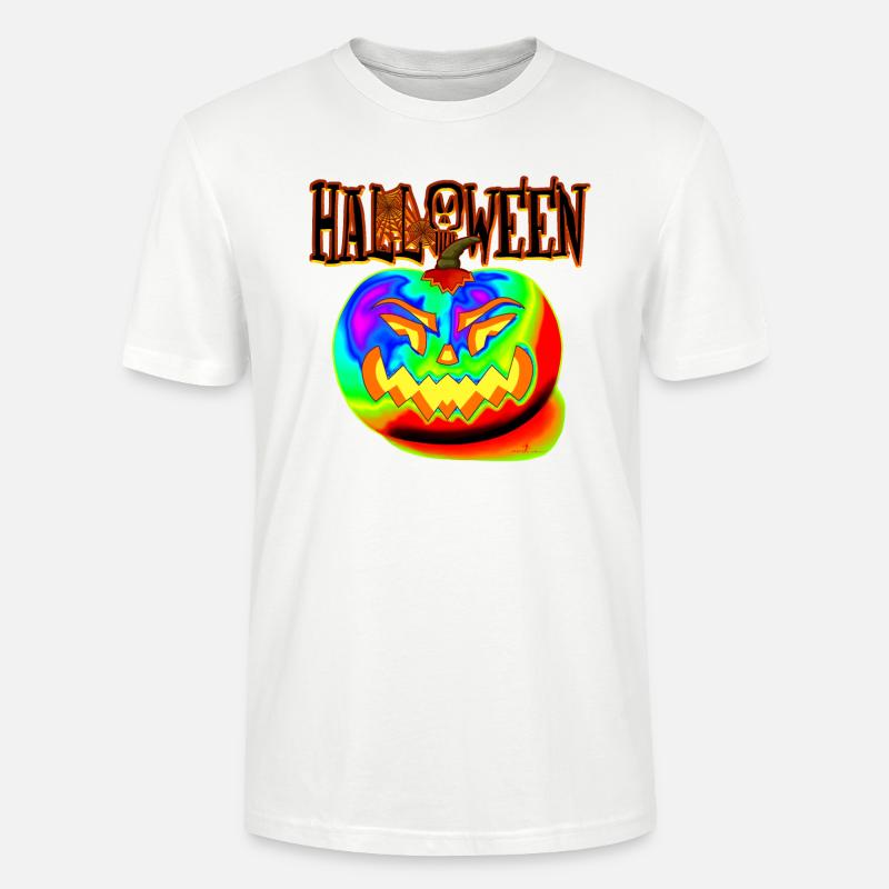 HELLOWEEN REGENBOGEN - Stanley/Stella Unisex Bio-T-Shirt CRAFTER - Weiß