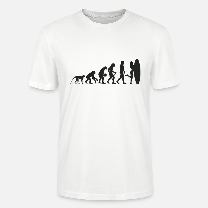 Evolution Surf - T-shirt bio CRAFTER Stanley Stella Unisexe - blanc