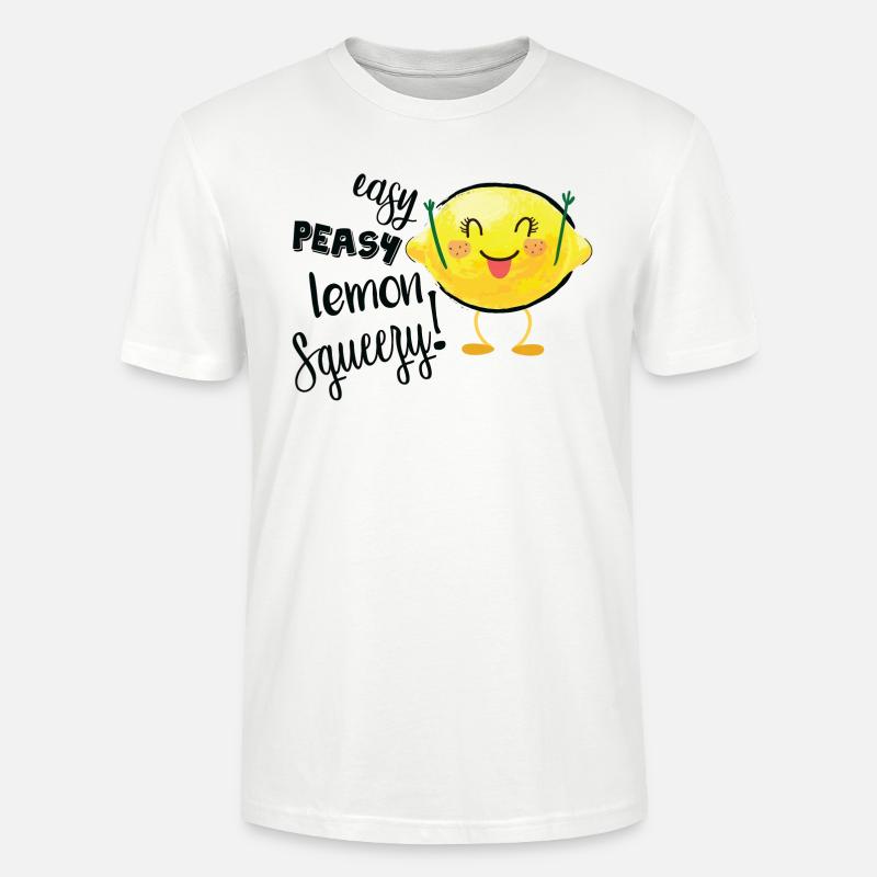 Facile Peasy Lemon Squeezy - T-shirt bio CRAFTER Stanley Stella Unisexe - blanc
