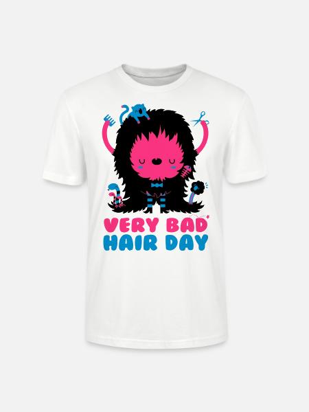 bad_hair_day - Stanley/Stella CRAFTER Unisex Organic T-Shirt - white