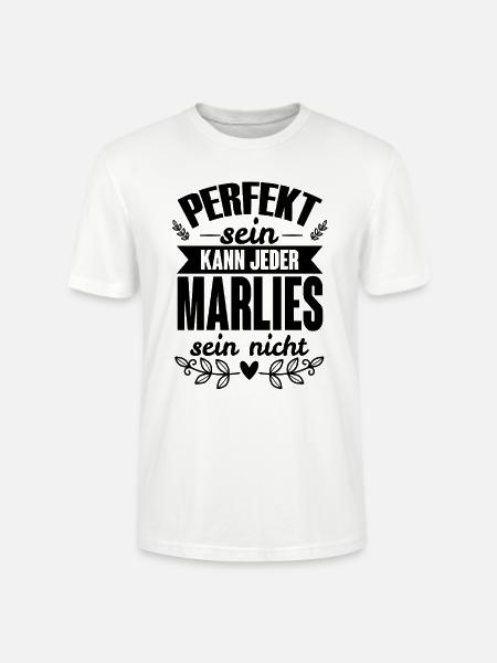 Marlies - Perfekt Sein Kann Jeder Marlies Nicht - Stanley/Stella Unisex Bio-T-Shirt CRAFTER - Weiß