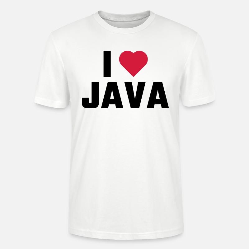 Ich liebe Java - Stanley/Stella Unisex Bio-T-Shirt CRAFTER - Weiß