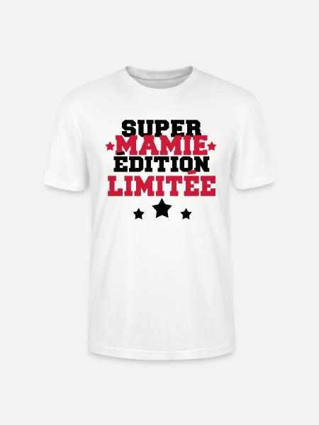 super mamie édition limitée - T-shirt bio CRAFTER Stanley Stella Unisexe - blanc