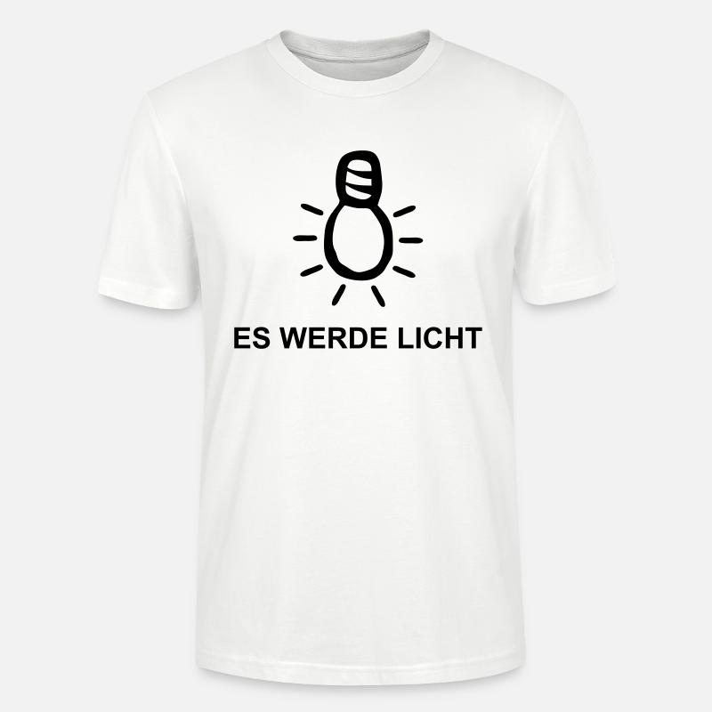 Es werde Licht - Stanley/Stella Unisex Bio-T-Shirt CRAFTER - Weiß