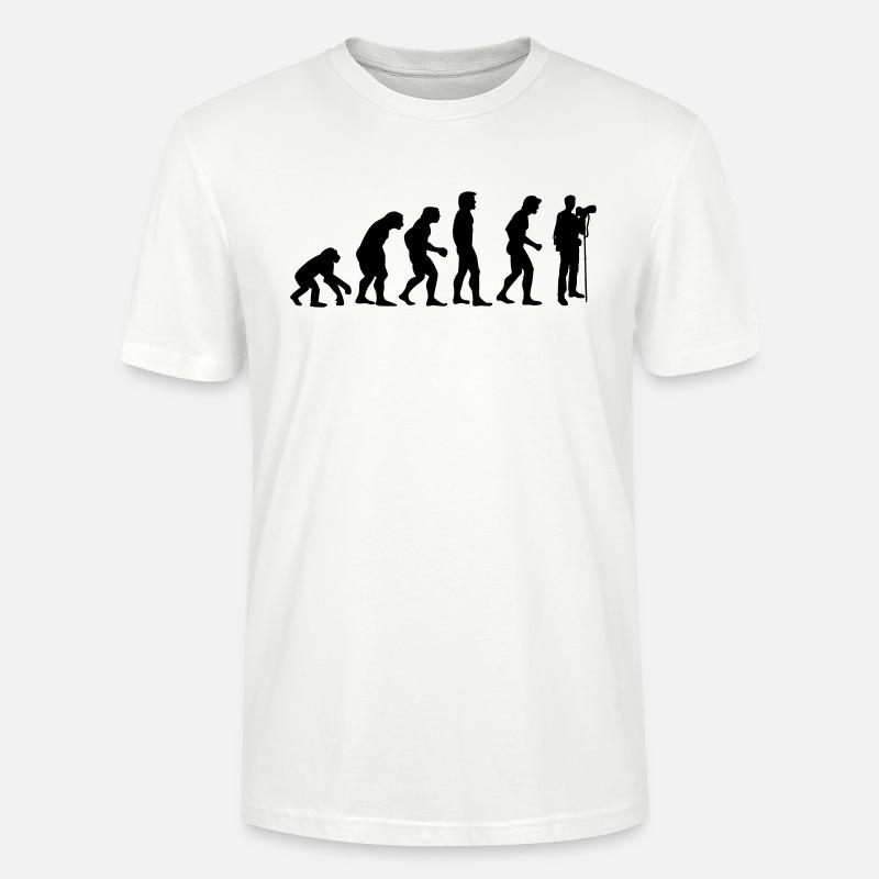 photographer evolution - T-shirt bio CRAFTER Stanley Stella Unisexe - blanc