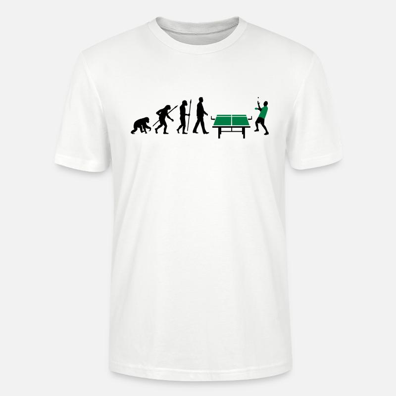 evolution_table_tennis_072012_a_2c - Stanley/Stella Unisex Bio-T-Shirt CRAFTER - Weiß