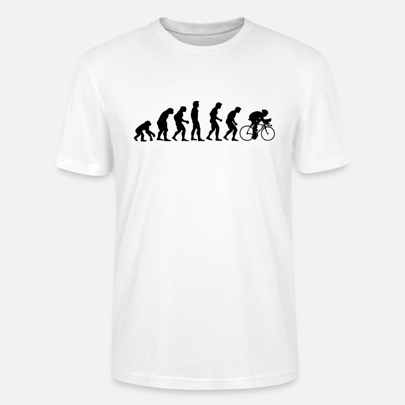 fahrrad_evolution - Stanley/Stella Unisex Bio-T-Shirt CRAFTER - Weiß