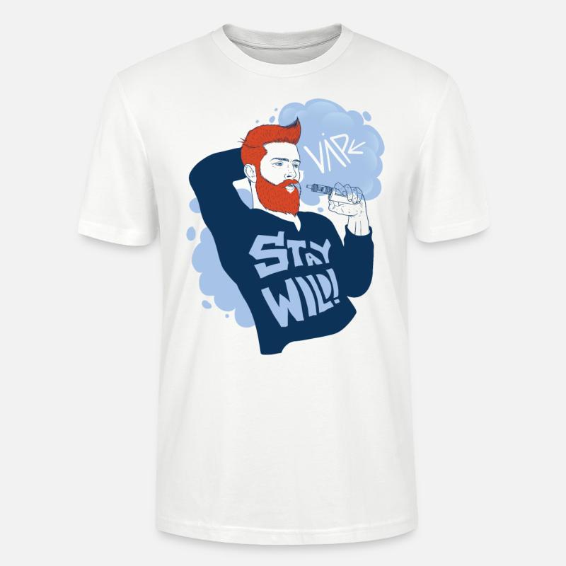 Vaperguy mit wildem Lifestyle - Stanley/Stella Unisex Bio-T-Shirt CRAFTER - Weiß