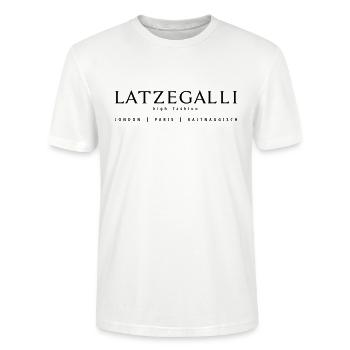 Latzegalli - Stanley/Stella Unisex Bio-T-Shirt CRAFTER - Weiß - Vorne - Alina (178cm) & Michal (187cm)