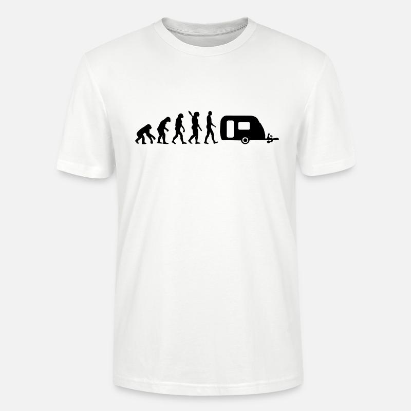 Evolution Camping - Stanley/Stella CRAFTER Unisex Organic T-Shirt - white