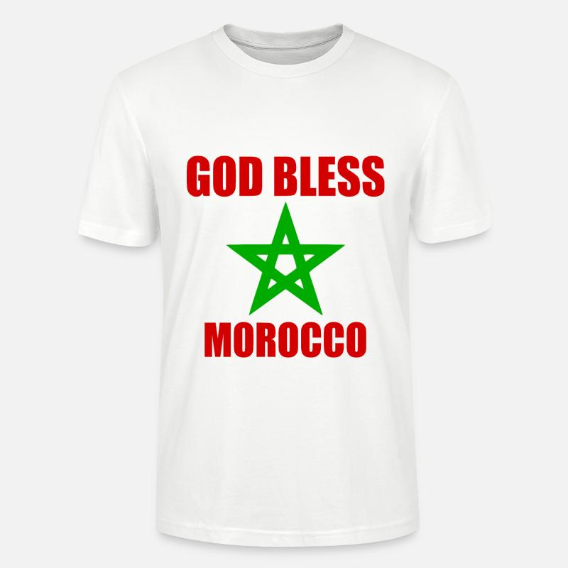 God bless morocco marokko - Stanley/Stella Unisex Bio-T-Shirt CRAFTER - Weiß