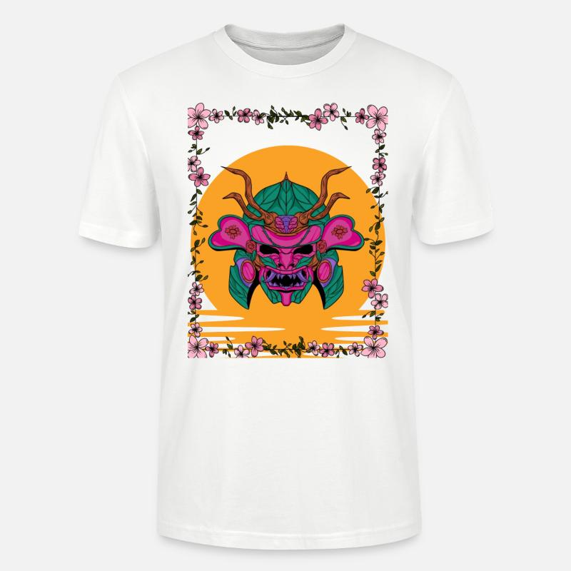 Blüten Samurai - Stanley/Stella Unisex Bio-T-Shirt CRAFTER - Weiß