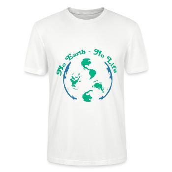 Naturschutz Klimawandel Klimaschutz Co2 - Stanley/Stella Unisex Bio-T-Shirt CRAFTER - Weiß - Vorne - Alina (178cm) & Michal (187cm)