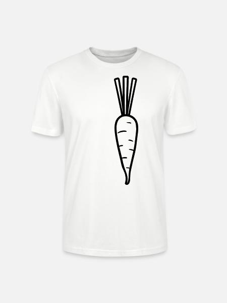 Karotte - Stanley/Stella Unisex Bio-T-Shirt CRAFTER - Weiß