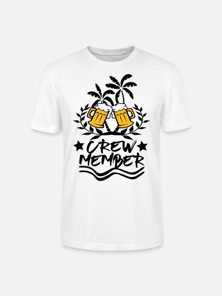 Crew Member / Party Design - Stanley/Stella CRAFTER Unisex Organic T-Shirt - white