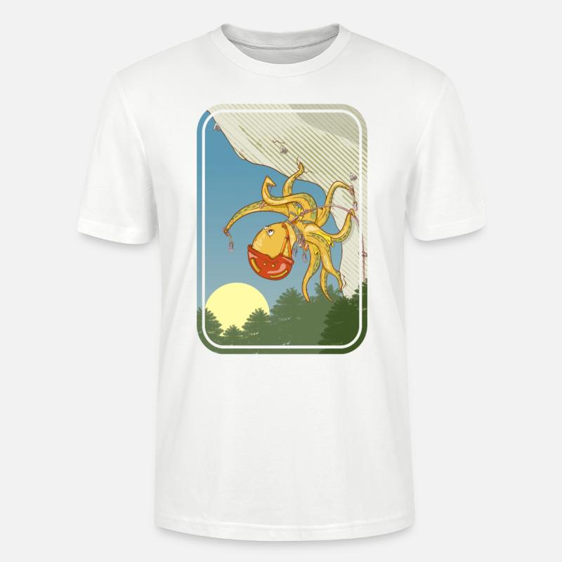 Oktopus-Kletterer - Stanley/Stella Unisex Bio-T-Shirt CRAFTER - Weiß