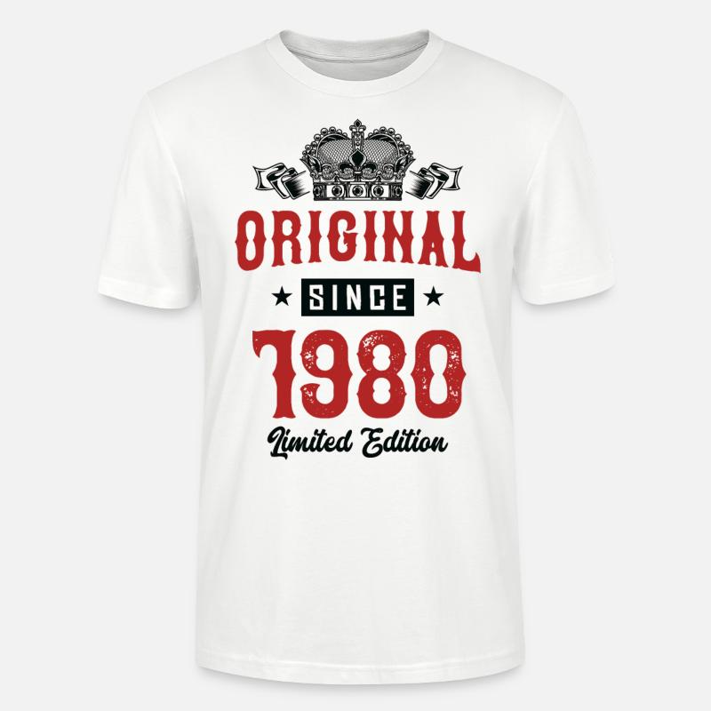 1980 Édition limitée - T-shirt bio CRAFTER Stanley Stella Unisexe - blanc