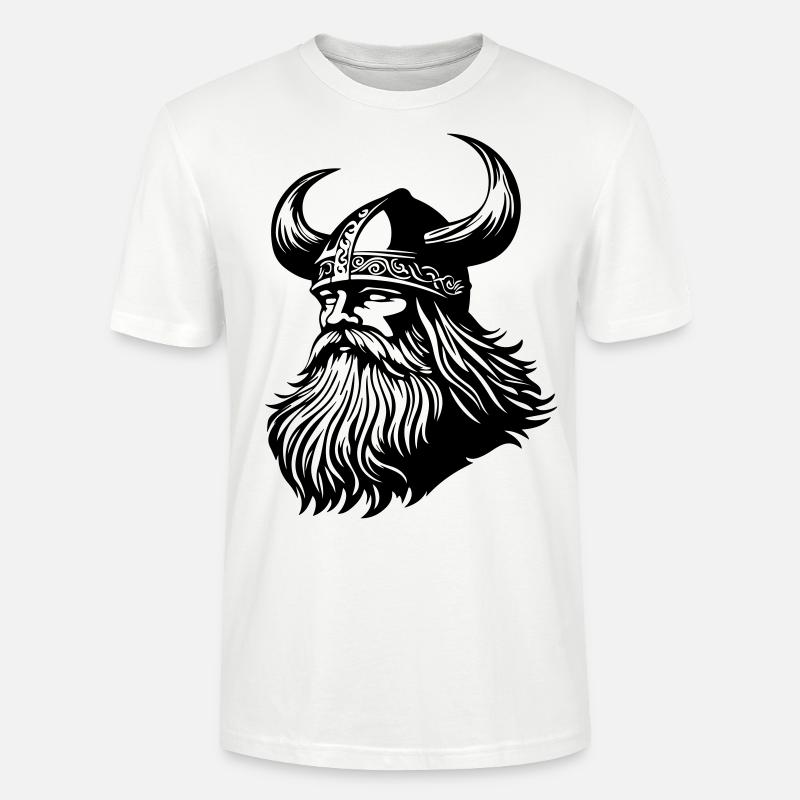 Wikinger Krieger Odin - Stanley/Stella Unisex Bio-T-Shirt CRAFTER - Weiß