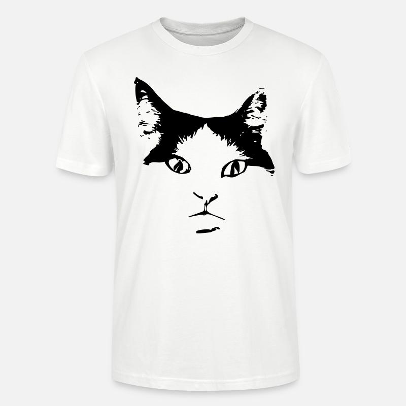 Katze - Stanley/Stella Unisex Bio-T-Shirt CRAFTER - Weiß