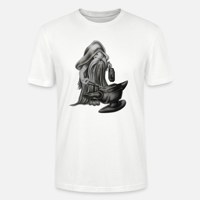 Blacksmith gnom - Stanley/Stella Unisex Bio-T-Shirt CRAFTER - Weiß