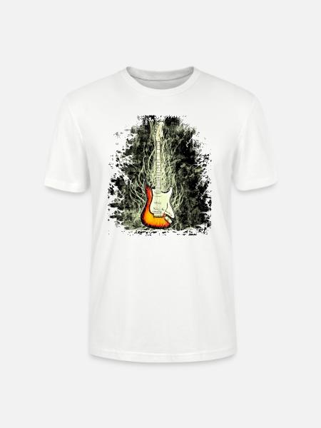guitar - Stanley/Stella CRAFTER Unisex Organic T-Shirt - white