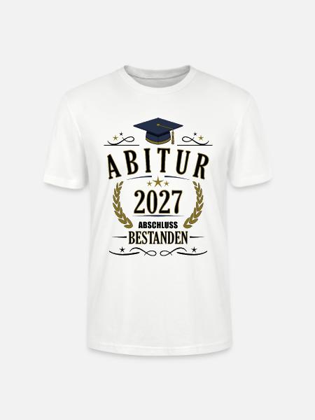 Abitur 2027 - Stanley/Stella Unisex Bio-T-Shirt CRAFTER - Weiß