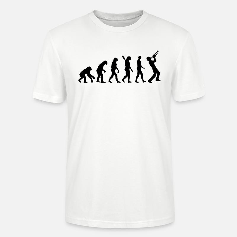 Evolution Trompette - T-shirt bio CRAFTER Stanley Stella Unisexe - blanc