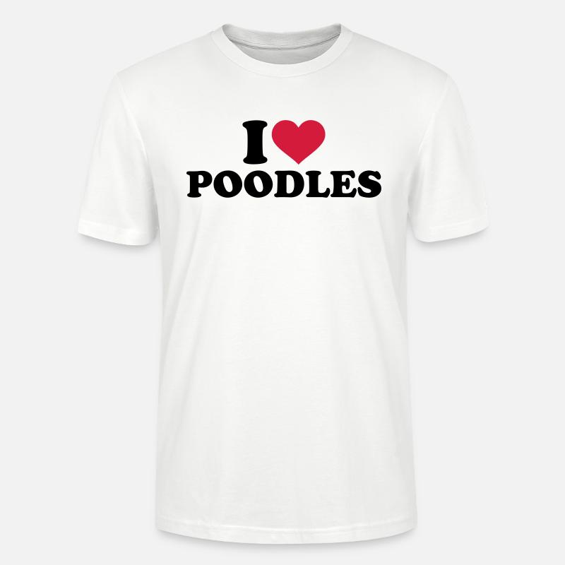 Pudel - Stanley/Stella Unisex Bio-T-Shirt CRAFTER - Weiß