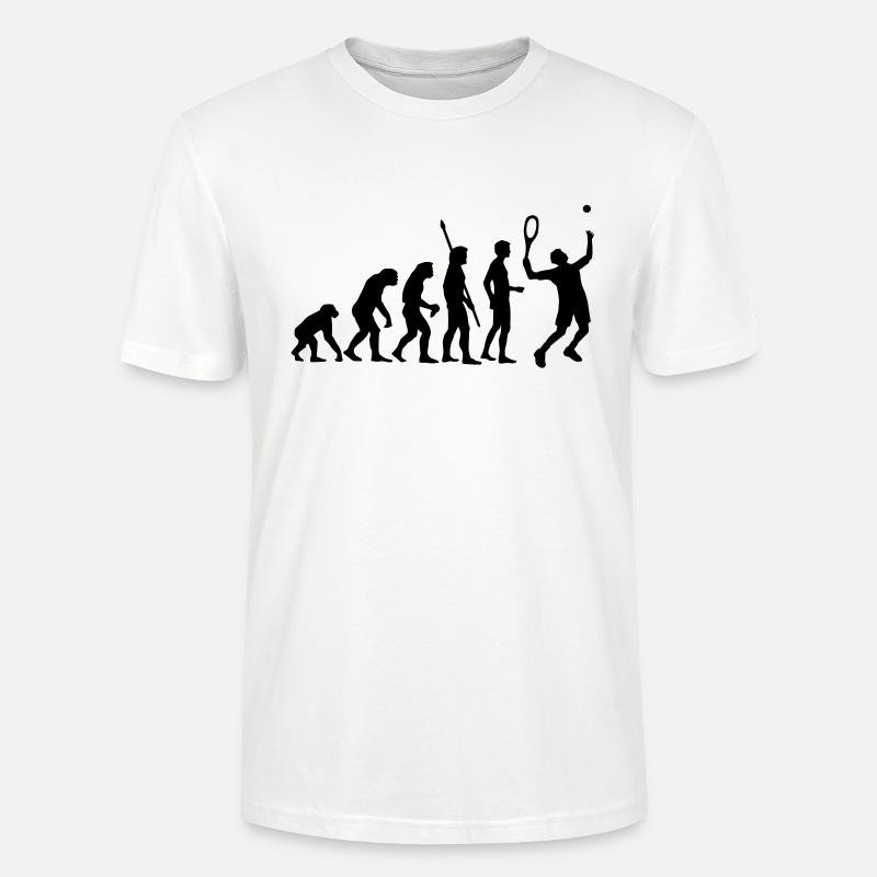 evolution_tennis_b_1c - Stanley/Stella Unisex Bio-T-Shirt CRAFTER - Weiß