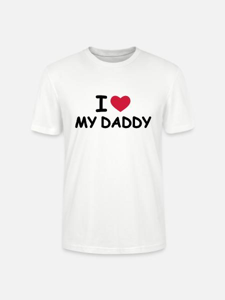 I Love My Daddy - Stanley/Stella Unisex Bio-T-Shirt CRAFTER - Weiß