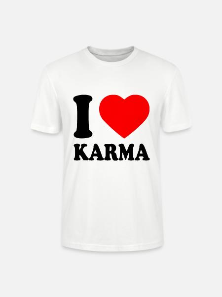 I love karma - Stanley/Stella Unisex Bio-T-Shirt CRAFTER - Weiß