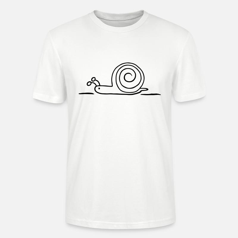 Schnecke - Stanley/Stella Unisex Bio-T-Shirt CRAFTER - Weiß