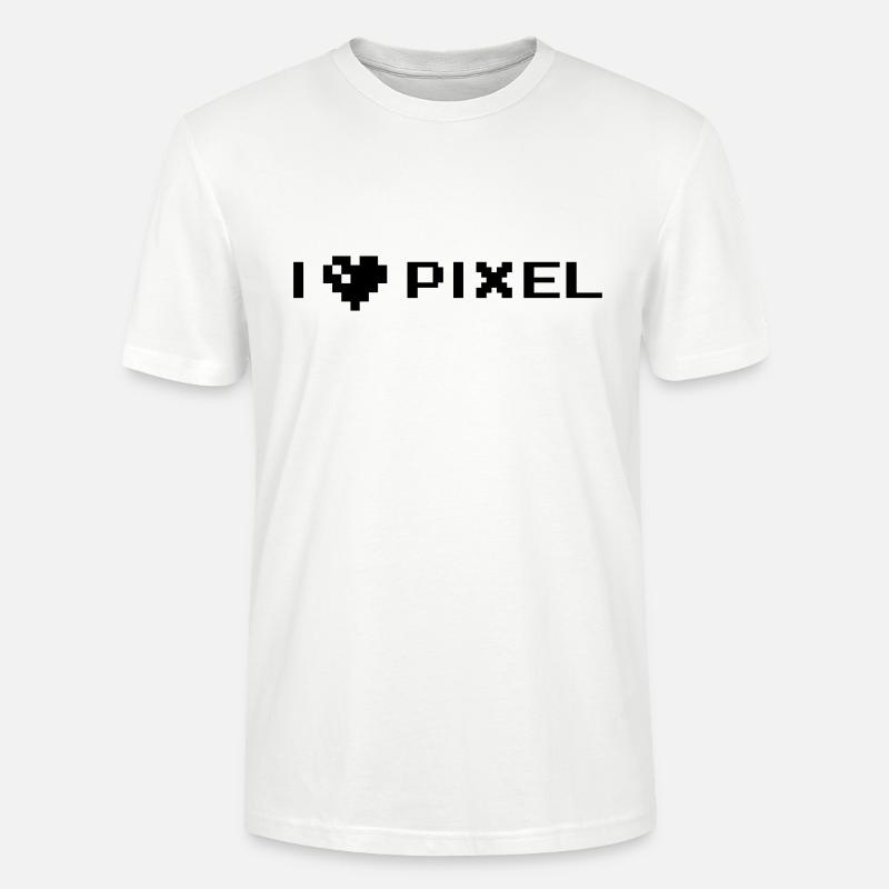 i love pixel - Stanley/Stella Unisex Bio-T-Shirt CRAFTER - Weiß