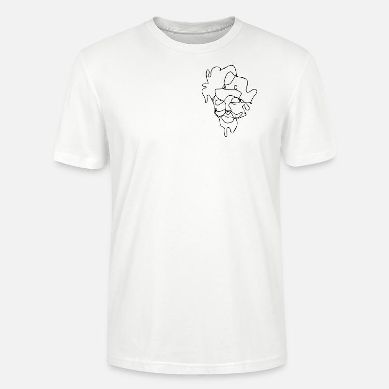 Bartgesicht - Stanley/Stella Unisex Bio-T-Shirt CRAFTER - Weiß