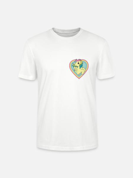 My Little Pony Retro Pony In Rainbow-Heart - Stanley/Stella CRAFTER Unisex Organic T-Shirt - white
