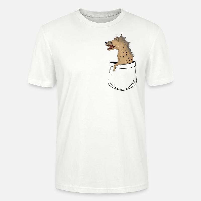 Hyäne in der Tasche - Stanley/Stella Unisex Bio-T-Shirt CRAFTER - Weiß