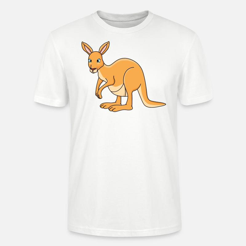 Känguru Cartoon - Stanley/Stella Unisex Bio-T-Shirt CRAFTER - Weiß