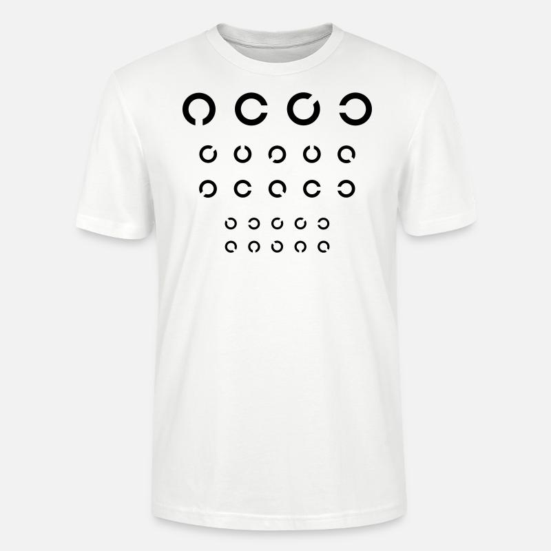 Sehtest - Kreise - Stanley/Stella Unisex Bio-T-Shirt CRAFTER - Weiß