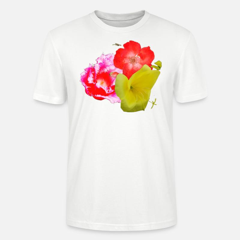 Blumen - Stanley/Stella Unisex Bio-T-Shirt CRAFTER - Weiß