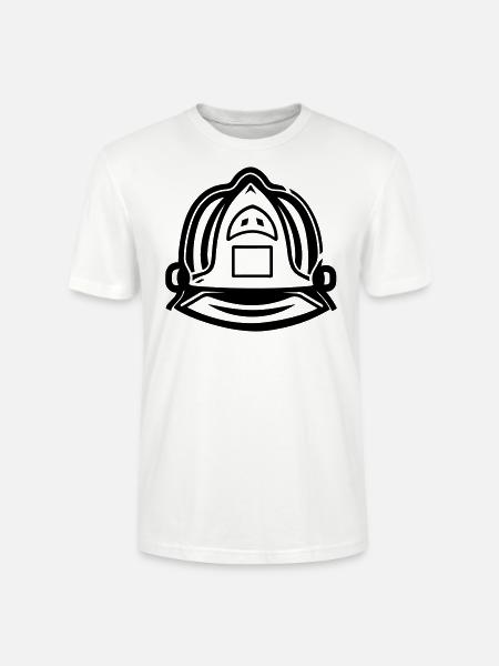 Feuerwehrhelm - Stanley/Stella Unisex Bio-T-Shirt CRAFTER - Weiß