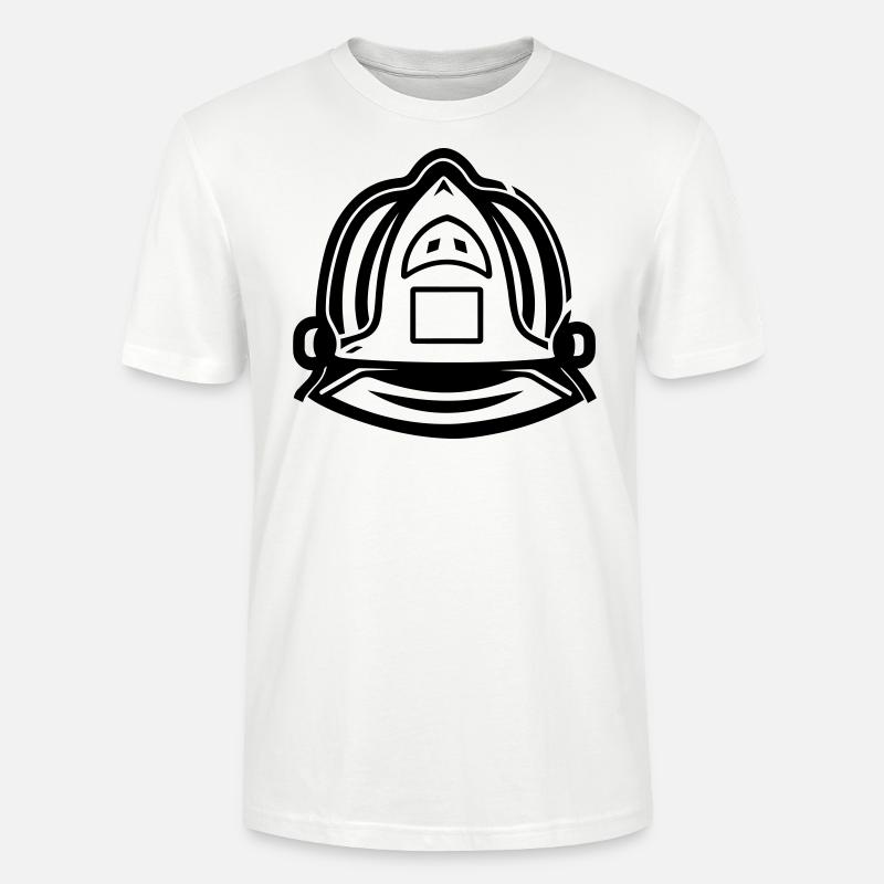 Casque de pompier - T-shirt bio CRAFTER Stanley Stella Unisexe - blanc
