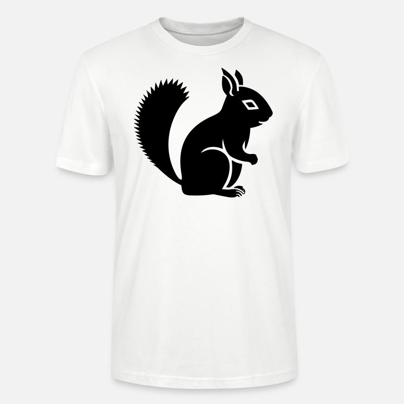 squirrel - Stanley/Stella CRAFTER Unisex Organic T-Shirt - white