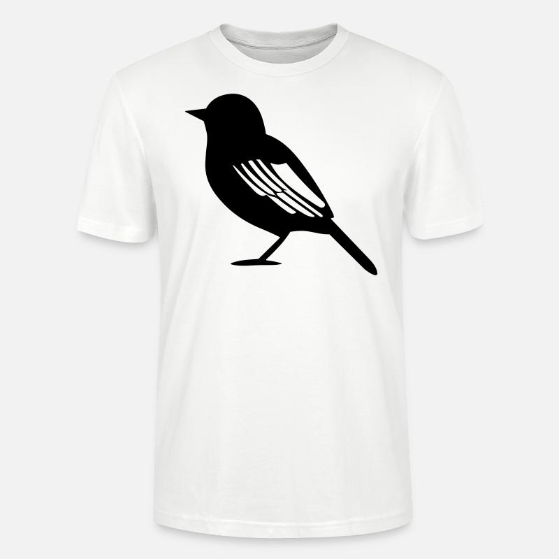 Oiseau - T-shirt bio CRAFTER Stanley Stella Unisexe - blanc