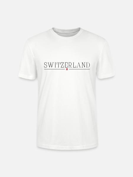 Schweiz Switzerland - Stanley/Stella CRAFTER Unisex Organic T-Shirt - white