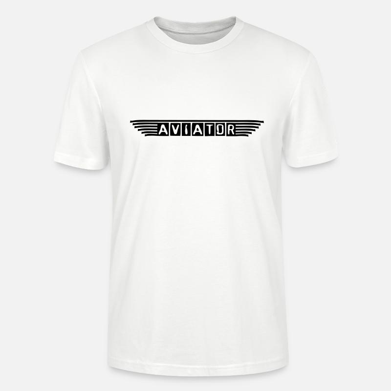 aviator_vec_1 fr - T-shirt bio CRAFTER Stanley Stella Unisexe - blanc