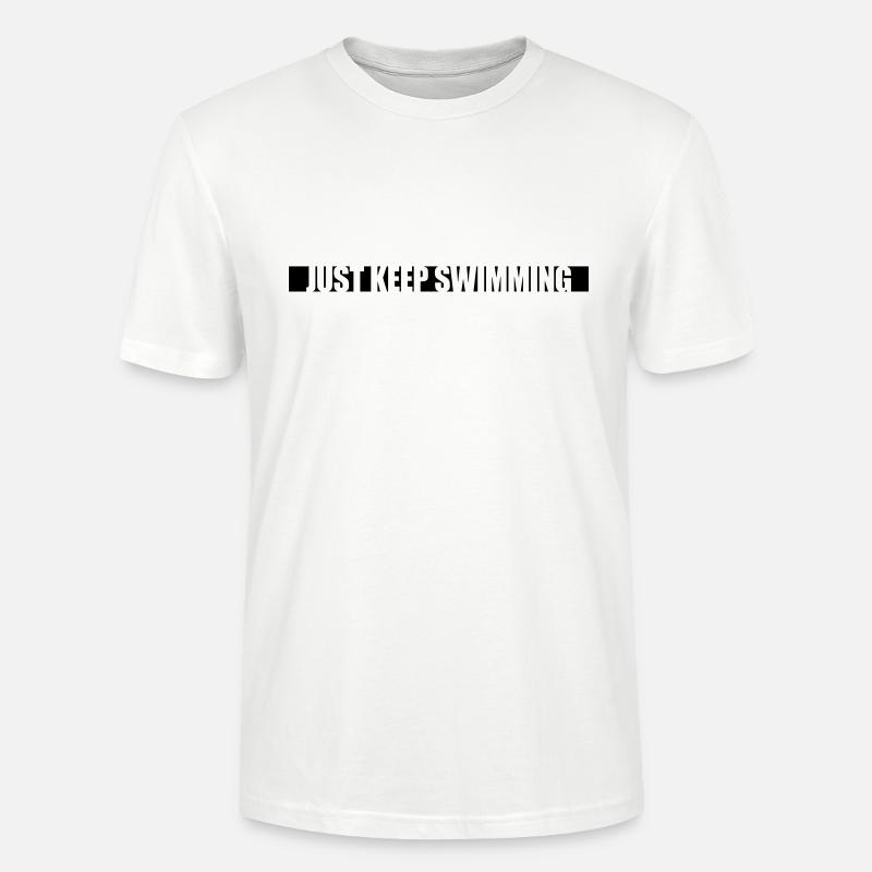 Continuez simplement à nager - T-shirt bio CRAFTER Stanley Stella Unisexe - blanc