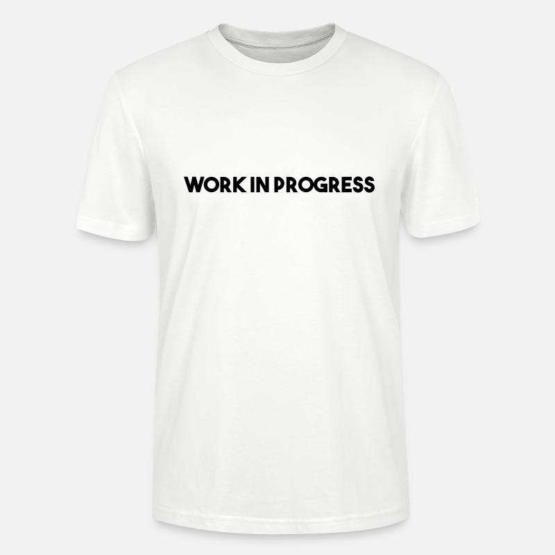 Travaux en cours - T-shirt bio CRAFTER Stanley Stella Unisexe - blanc