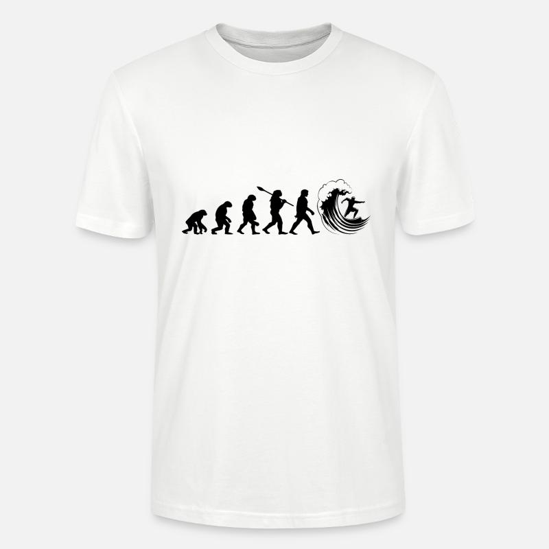 Evolution Surf - T-shirt bio CRAFTER Stanley Stella Unisexe - blanc