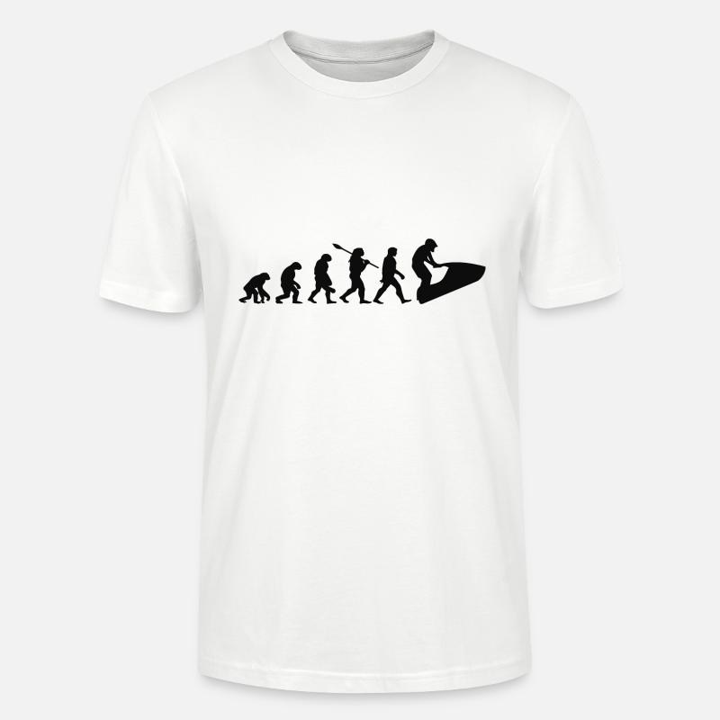 Jetski Evolution | Wassersport Jetboot - Stanley/Stella Unisex Bio-T-Shirt CRAFTER - Weiß